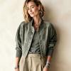Womens Short Suede Baseball Jacket Loose Fit Casual Outerwear Winter 2026