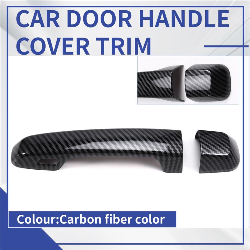 A03Z-Car Exterior Door Handles Cover Exterior Door Handles Scratch Protective Decor For Toyota 4Runner 2010-2024