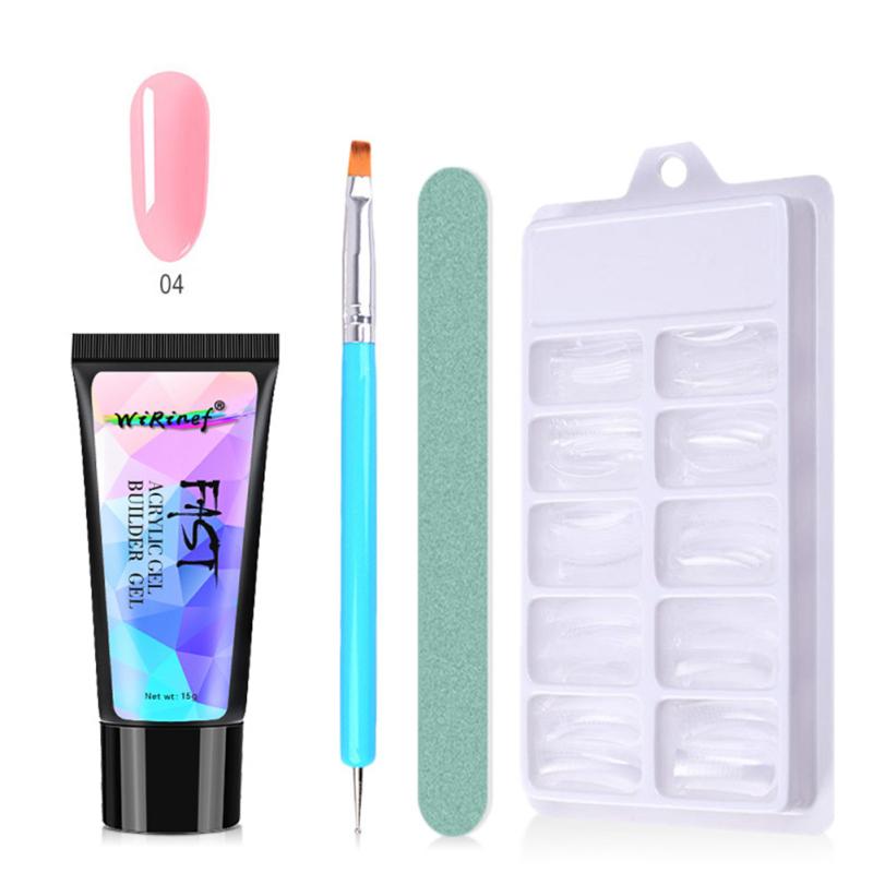 

2024 НОВЫЙ поли-гель для ногтей, набор УФ-гелей, светодиодная лампа, накладные ногти, наращивание ногтей, набор для маникюра