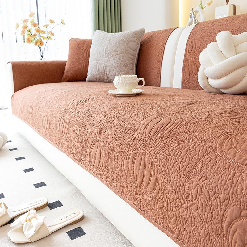 New Modern Simple Sofa Cushion Fabric Piece Combination Sofa Cushion Sofa Cover Towel Simple Seat Cushion