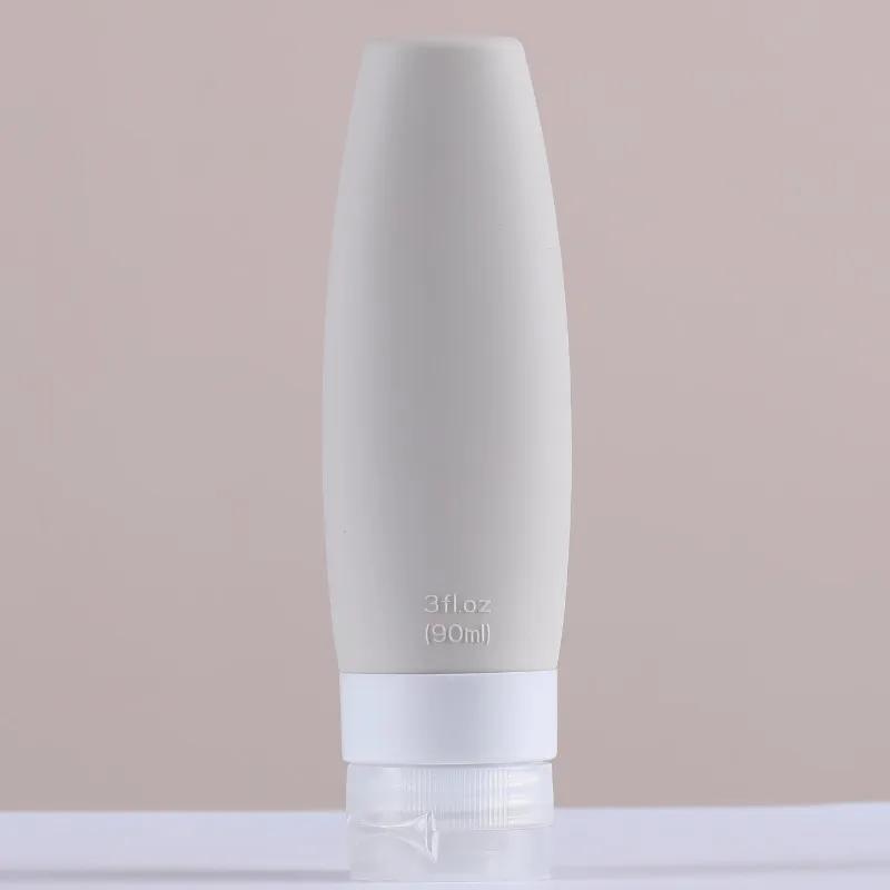 4 Pcs 90ml Leakproof and Extrudable Travel Containers for Travel Bottles, Suitable for Shampoo, Conditioner, Lotion, Etc