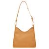 Longchamp Le Foulonné Gold Metal Hardware Magnetic Closure Cowhide Hobos Handheld Shoulder Bag Medium Women Handbags Brown 10155021371