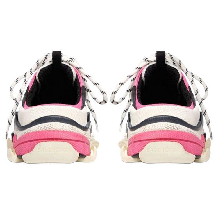 Balenciaga Triple S Mules 'White Pink And Black Double Foam And Mesh' Women's 755686W3SM15671