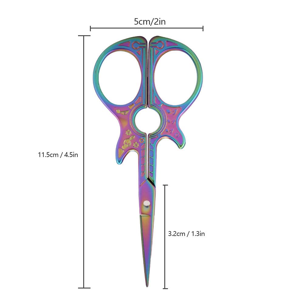 Moderne Gitarrenform Antike Nähschere Kunstwerk Stickschere(Mehrfarben)