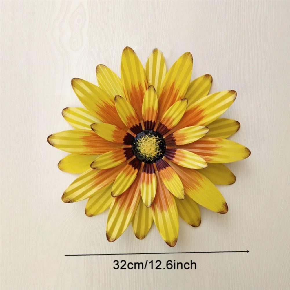 Wrought Iron Three-dimensional Flower Decoration Hanging Metal Petal