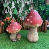 Resin Garden Figurine Cute Mushroom Goose Bunny Statue for Outdoor Garden Backyard Yard Porch Patio Lawn Decor