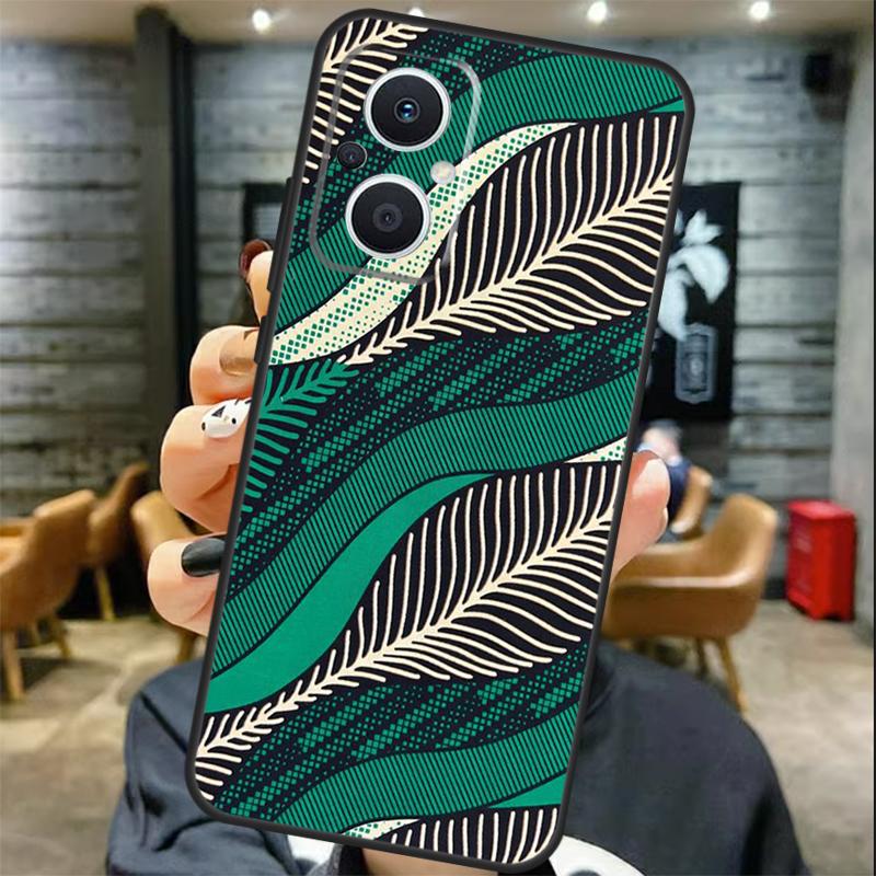 African Style Fabric Print Case For OPPO Reno 11 11F 13 12 F 8T 7 8 10 Pro OPPO Find X8 X6 Pro X3 X5 Lite Cover Coque