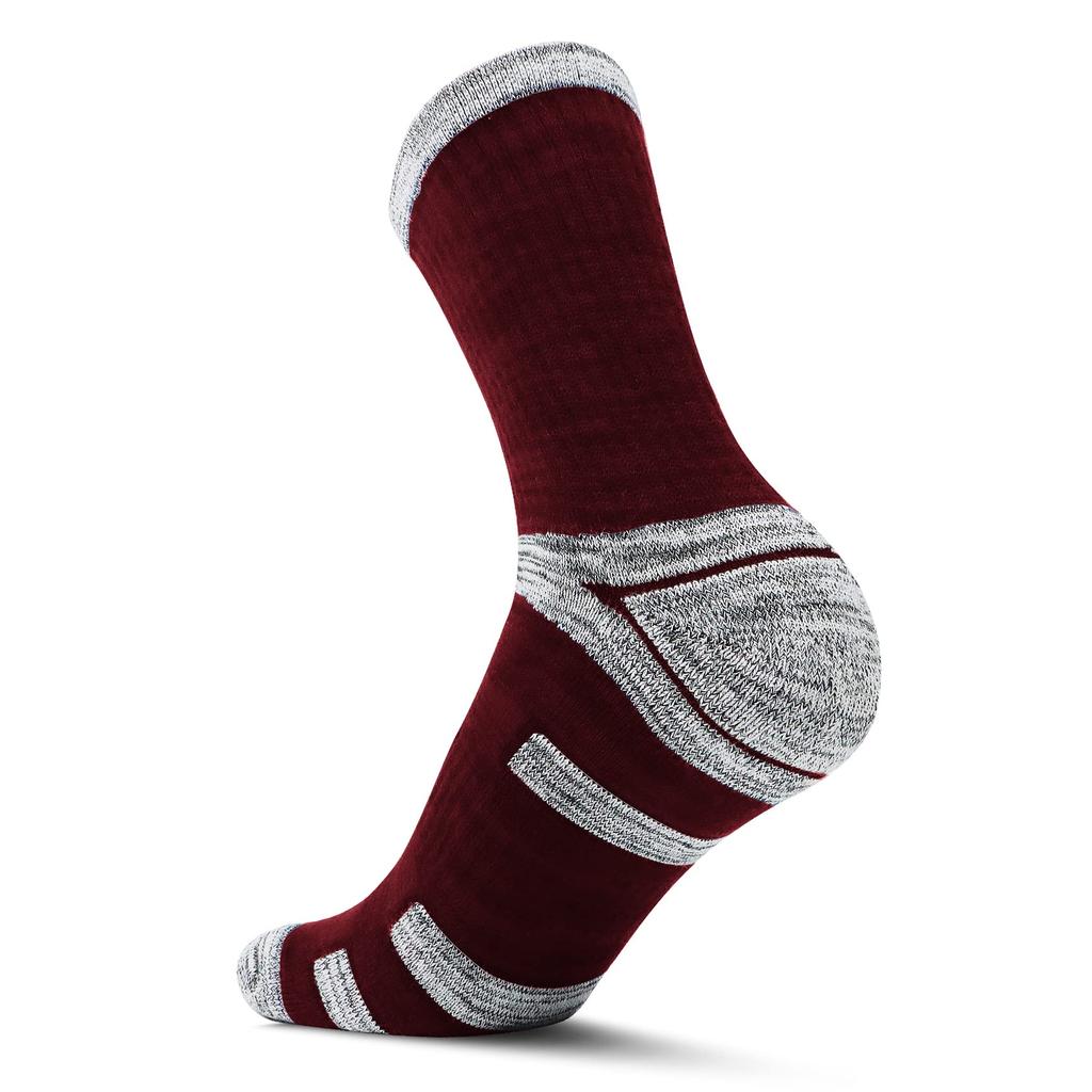 HASOME Thick for and Outdoor Prevents Foot Prevents and Warms the Perfect for Everyday Wear In and Sizes Men's 5-Pair Socks, Mid-Length, Hiking,