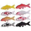 Lifelike Koi Fish Models Smooth Soft Pvc Decorative Statues For Aquariums Mini Gardens Fairy Landscaping Displays 8pc/lot