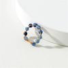 Fashion Vintage Natural Stone Ring For Women Men Female Luxury Copper Wire Wrap Blue Moonstone Rings Wholesale Jewelry Gifts