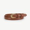 Womens Genuine Leather Belt Slim Waistband Dress Pants Skirt Jeans Minimalist Chic Alloy Buckle