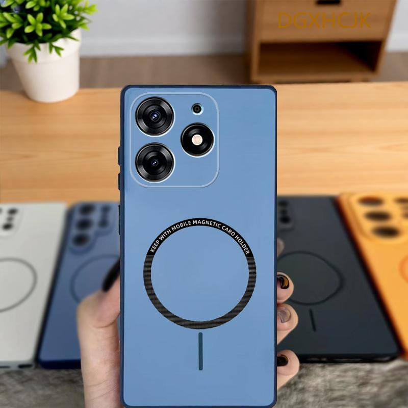 

For Tecno Spark Go 2026 Case Tecno Pop 8 Phone Case Tecno Pop 8 Cover Shookproof Color magnetic hard Silicone back cover Tecno Spark Go 2024