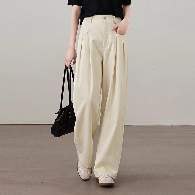 

Shetu Lyocell Cotton Wide-Leg Trousers L