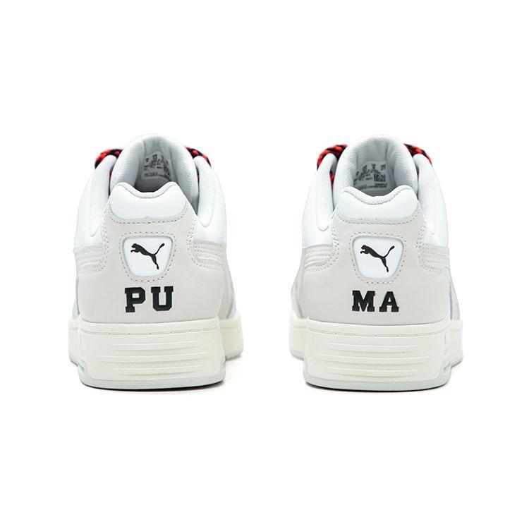 Puma Slipstream Lo Schnürschuhe Bequeme Vielseitige Low-Top Sneakers Unisex Sneakers Grau Weiß 387322-01