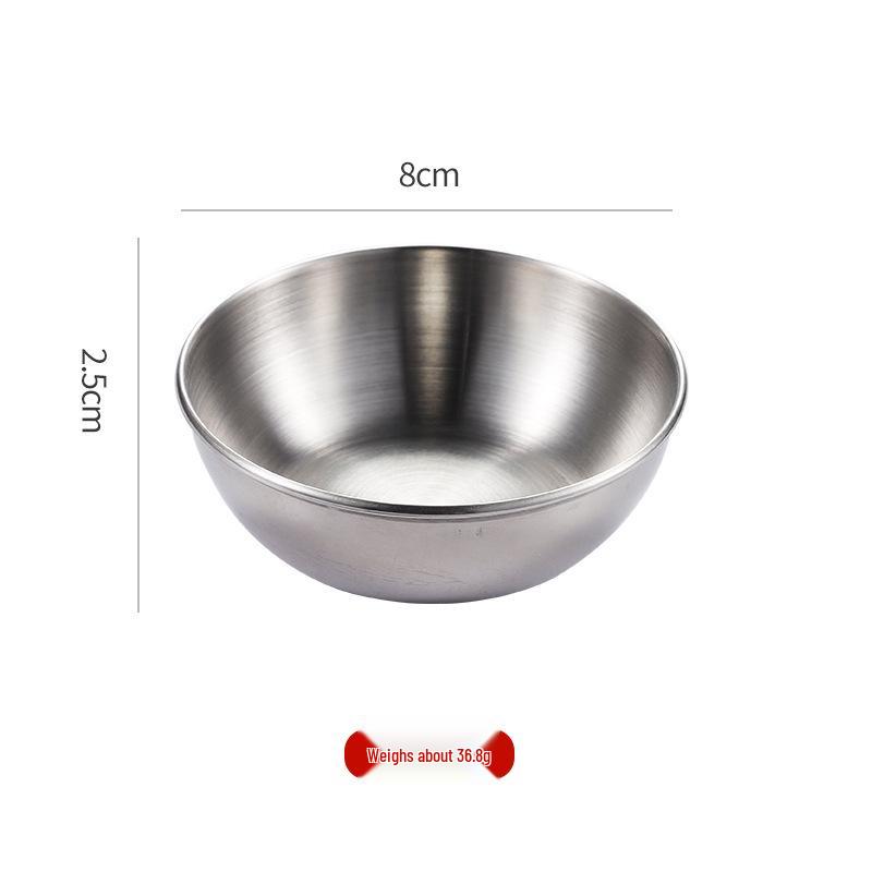 

Golden Stainless Steel Round Sauce Dish - Perfect for Home or Restaurant Use