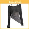 Womens Grey Sweater Pullover Knitted Vintage Harajuku 2000s Fashion Elegant Casual Long Sleeve Sweater Top 90s Clothes Autumn