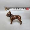 Metal Desk Ornaments Bulldog Miniatures Figurines Handmade Retro Animal Pet Dog Statue Home Decorations Accessories
