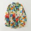 DIMANAF Plus Size Women Cotton Tops Shirts Tees Casual Loose Blouse 2025 New Autumn Print Long Sleeve