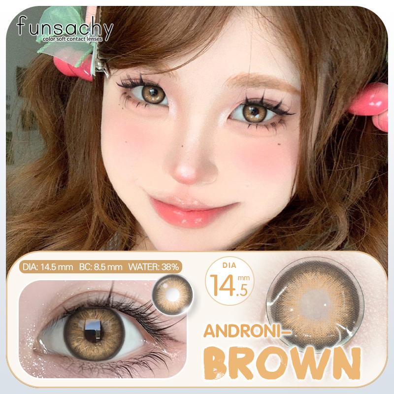 FUNSACHY 2pcs Natural Look Blue Eye Lenses Colored Contact Lenses for Eyes Eye Makeup Beauty Pupil Gray Eyes New Fashion Lens