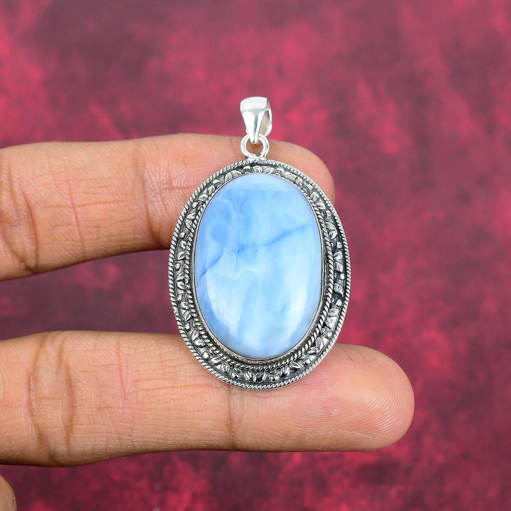 Owyhee Opal Anhänger, 925 Sterling Silber Schmuck, Edelstein Anhänger, Geschenk für Sie handgemachter zierlicher Schmuck