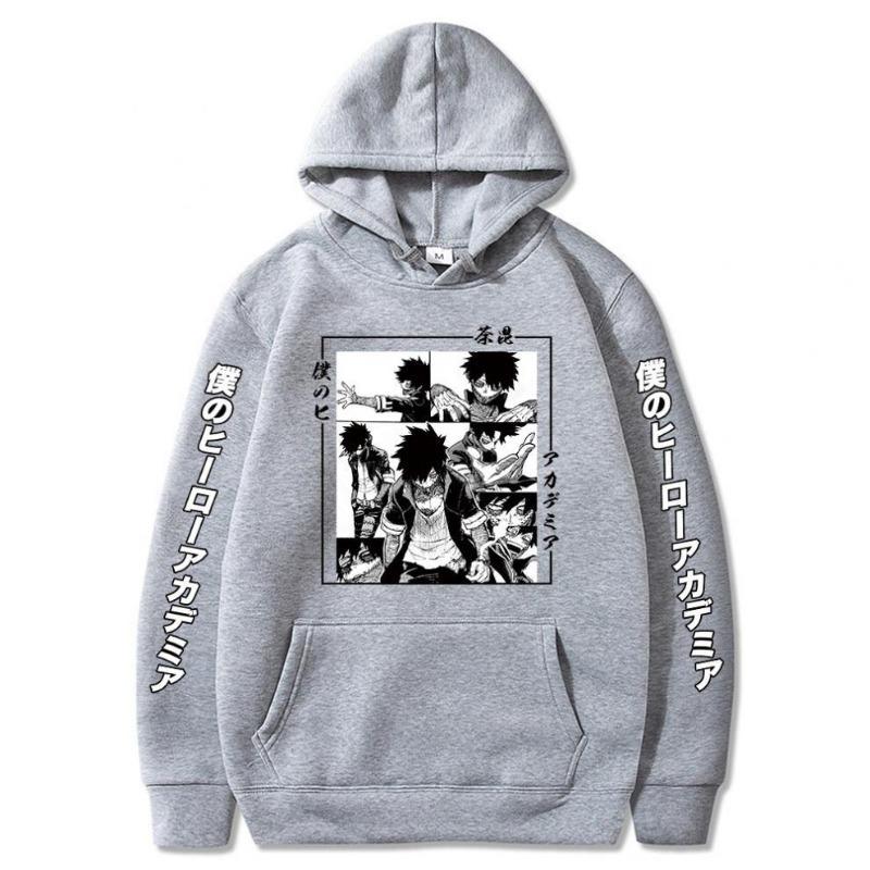My Hero Academia Bakugou Dabi Hoodie Fashion Design Men's Women's Sweatshirt Fleece Oversized Couples Streetwear Hoodies