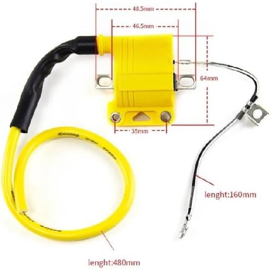 Universal Ignition Coil Fit For NIBBI Motorcycle Dirt Bike ATV Scooter 2T 4T Engine System Moped Off-road Kymco Racing(Red)