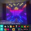 Smart Curtain Lights 400LED Curtain Light App LED String RGB Fairy Lights DIY Music Change Display for Window Bedroom Decoration