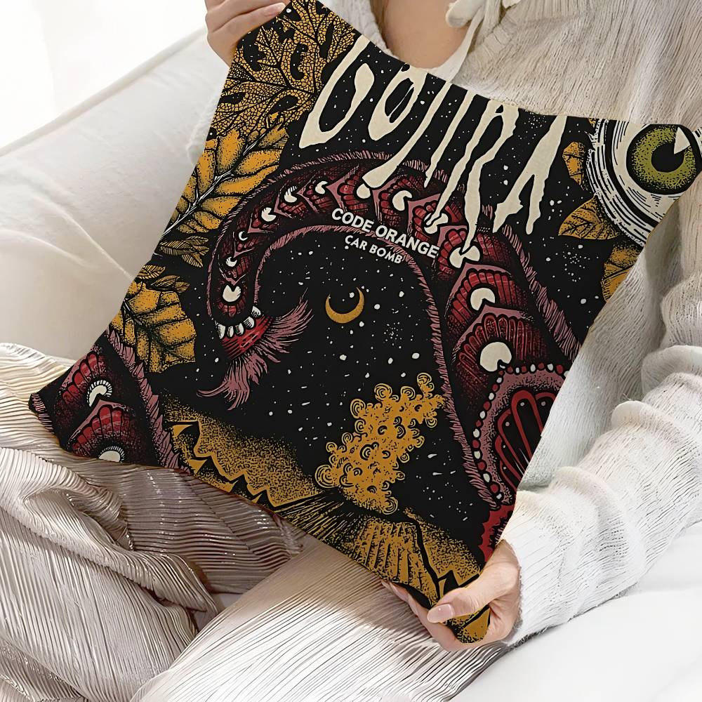 

G-Gojira Band Pillow Gift Home Office Decoration Bedroom Sofa Car Cushion Cover Case 45x45 12x12Inch