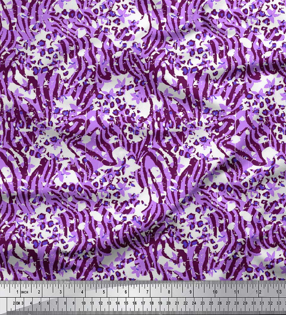 

Японська креп-сатин Soimoi Green Тканина для рукоділля з набивною шкірою зебри та леопарда на метри 42 дюйма 42 Inch Wide - Poly Crepe винний