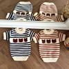 Dog Sweater Bear Striped Puppy Winter Clothes Pet Warm Sweatshirt Knitted Dog Coat Chihuahua Dachshund Clothing Dog Pullover