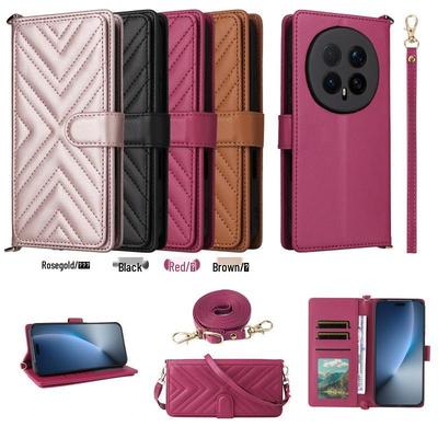 Leren Telefoonhoesje met Kaarthouder voor Huawei Honor Magic 8 Pro
