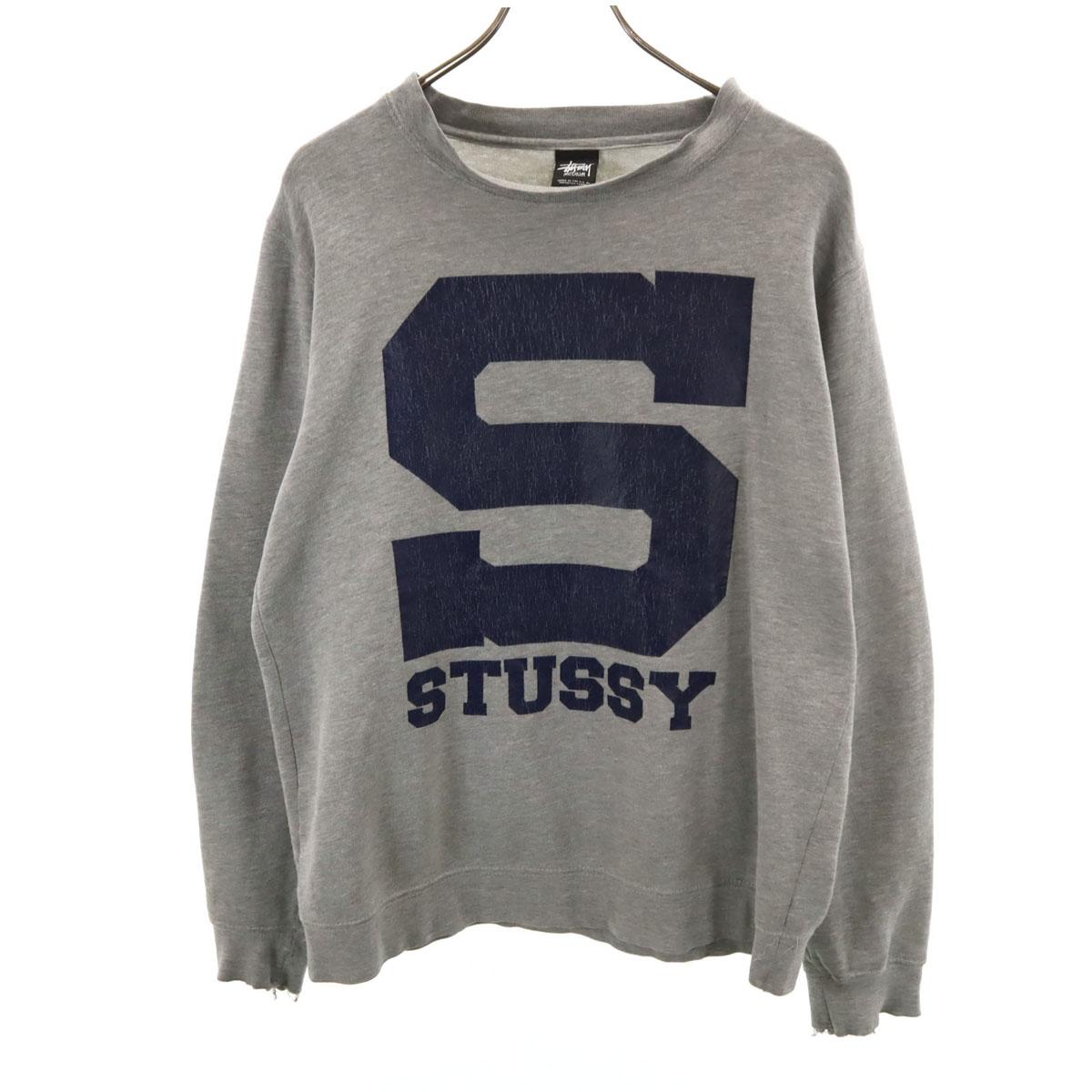 

STUSSY Made in USA Long sleeve sweat M gray Men s Used