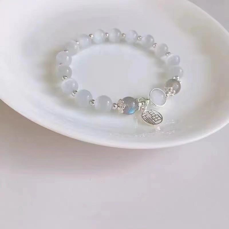 Cats Fashionable Eye Crystal Bracelet For Women 2024 Summer Trendy Jewelry