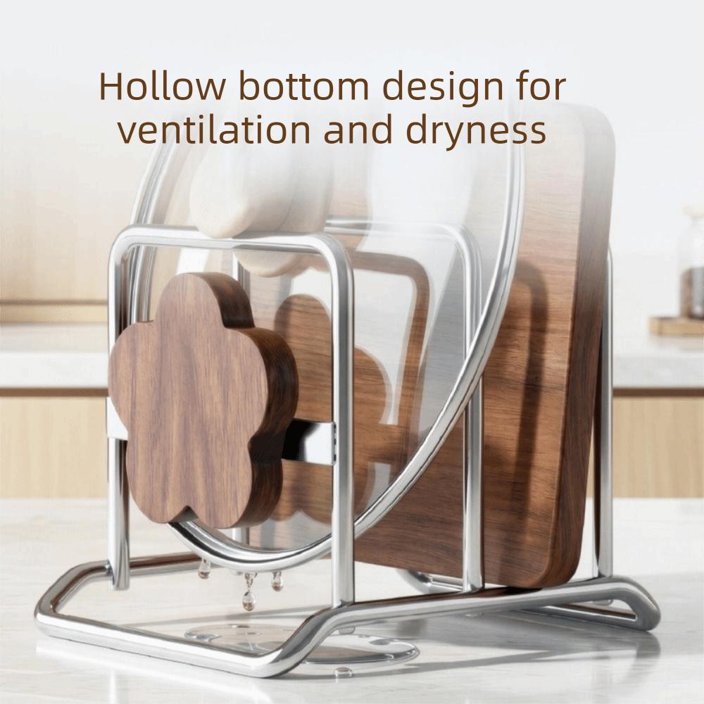 Stable Cutting Board Rack Vintage Style Countertop Draining Storage Shelf for Kitchen