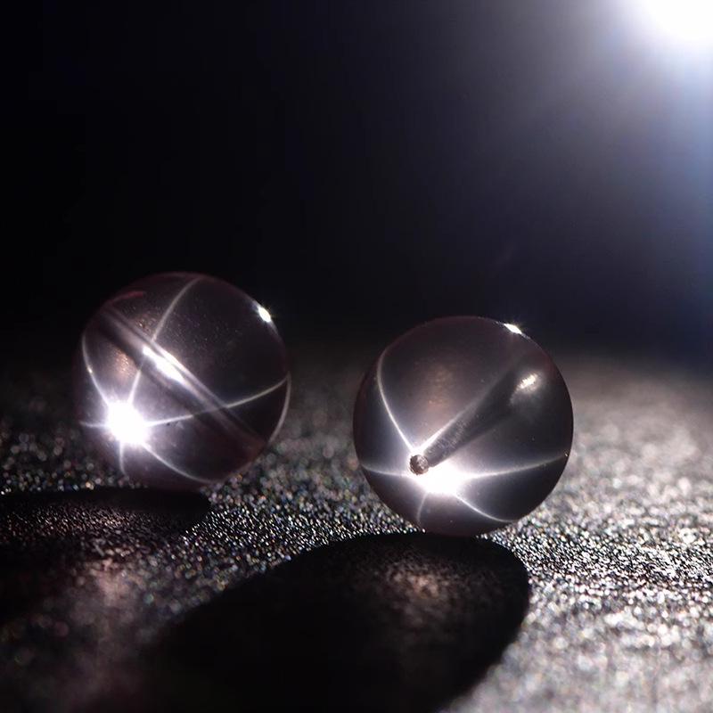 7a Natural Mozambique Star Rose Quartz Loose Beads for DIY Handmade Jewelry