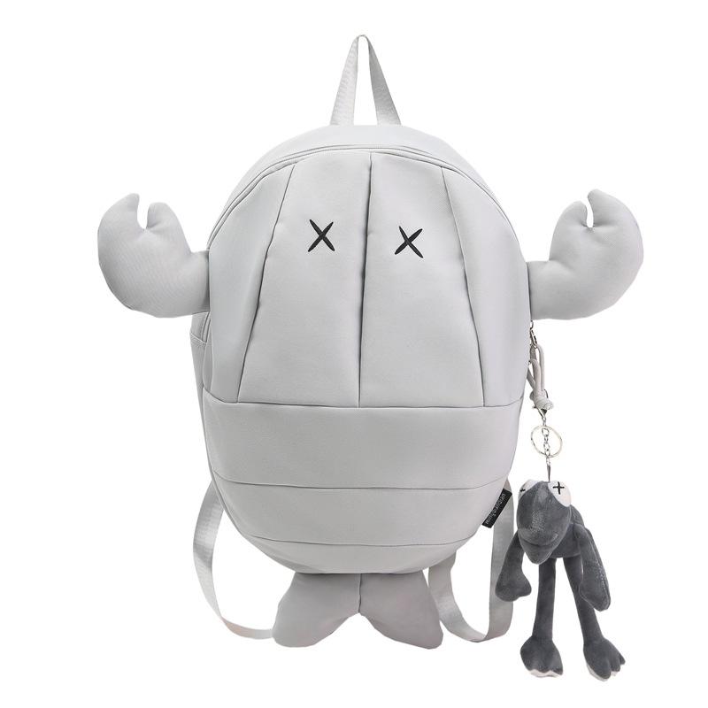Sac à dos Écrevisse Drôle Personnalité Marque Tendance Hommes et Femmes Sac pour Casque de Vélo Sac à Dos de Voyage Grande Capacité