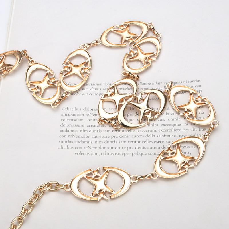 Mei Mary Influencer-style Waist Chain for Women: Fashionable, Luxurious, Versatile, High-end, Unique Star Detail, Slim Waist Chain
