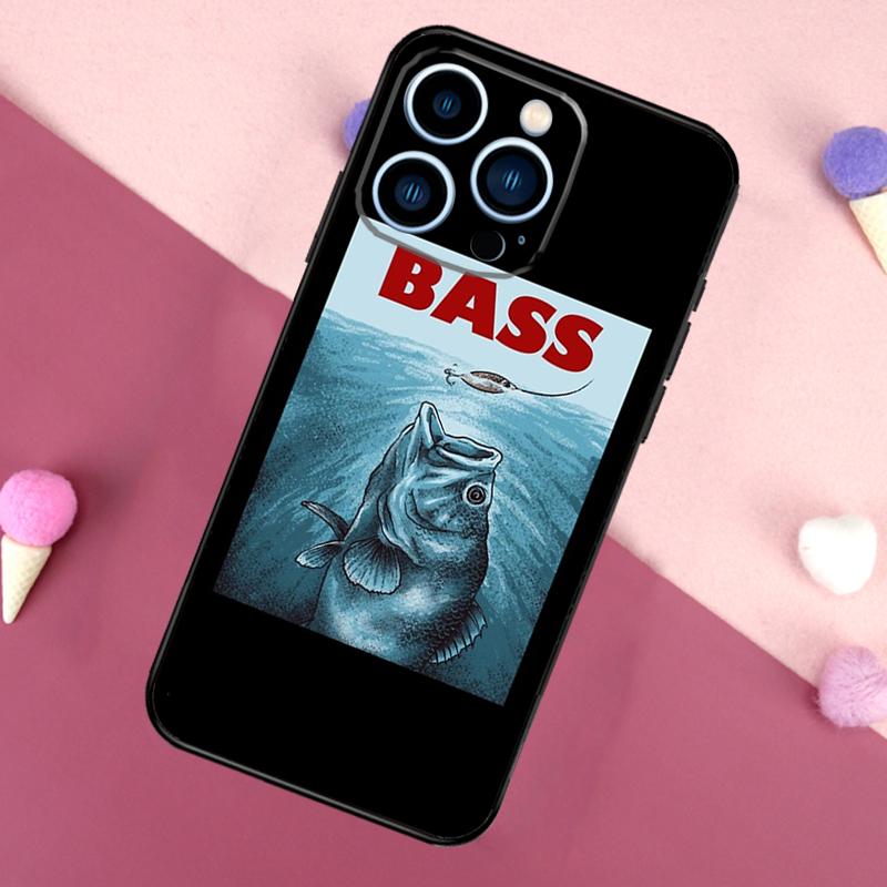 Bass Fishing Phone Case For iPhone 17 Pro Max 17 Air 16E 13 12 Mini 15 14 Plus 11 16 Pro Max Back Cover