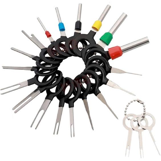 Set of 21 Auto Electrical Wiring Crimp Connector Pin Extractor Puller Termina