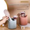 Rotatable Makeup Brush Storage Tube: Vanity Table Organizer for Brushes, Loose Powder, Blush, Eyeshadow, and Pens.