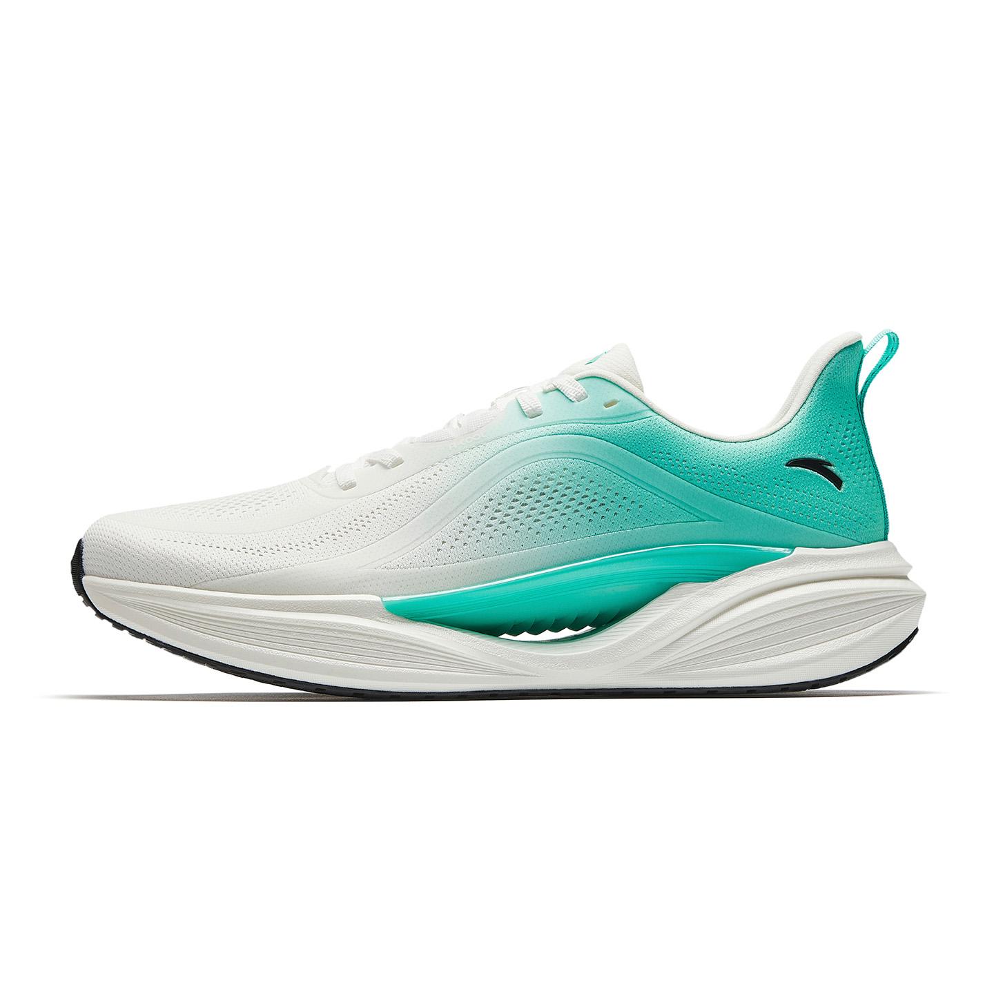 

Anta Hydrogen Run Cool Comfortable Versatile Fabric Low-Top Running Shoes Men sneakers Paper-White Clear-Blue 112625542-3 41