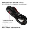 Auto LED Light Wiring Harness 40A Relay on-off Waterproof Switch for Off Road Vehicle Boats Ship Car Cable Wiring Harness Kit