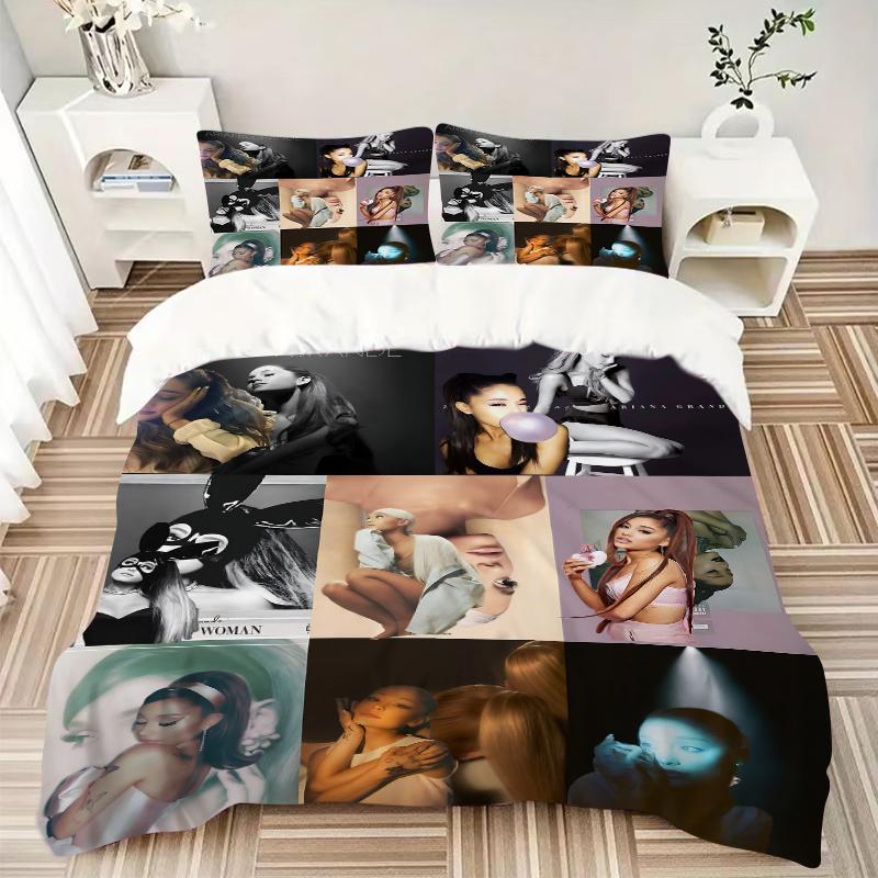 3Pcs Ariana Grande'S Artistry Bedding Sets For All Sizes New 3D Printed Bed Cover Comforter Duvet Cover Pillowcase Bedroom Decoration