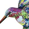 Hummingbird Metal Wall Art Decor Crafts Colorful Ornament Hanging Decoration for Hallway