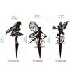 Fairy Garden Metal Signs Outdoor Garden Fairies Outdoor Fairy Silhouette Statue Fairy Branch Decoration Fairy Crafts