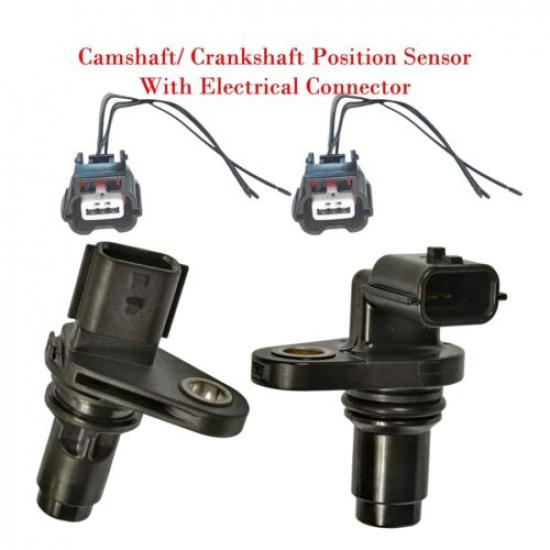 2 x Camshaft / Crankshaft Position Sensor & Connectors Fits: Infiniti QX80