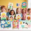4 Pack 9 Inch Wooden Easel Stand, Portable A-Frame Tabletop Display Easel for Painting, Canvas, Signs,Photos, Art Easel for Kids, Students,