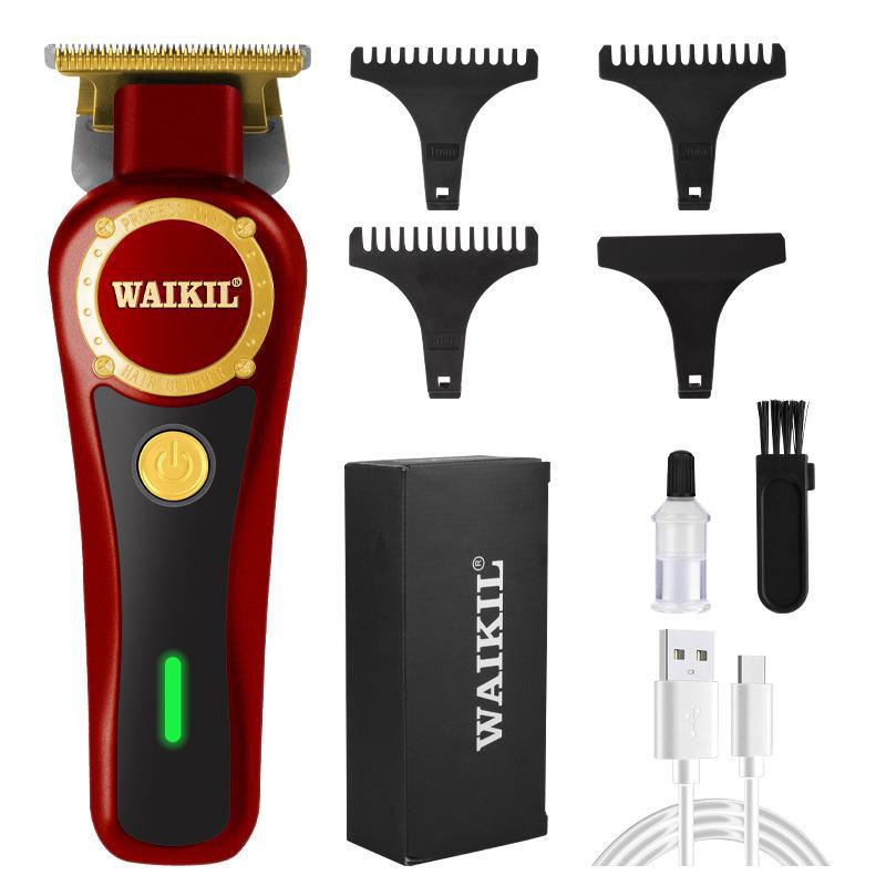 

SHEIN Retro Professional электрическая машинка для стрижки волос с резной масляной головкой красный