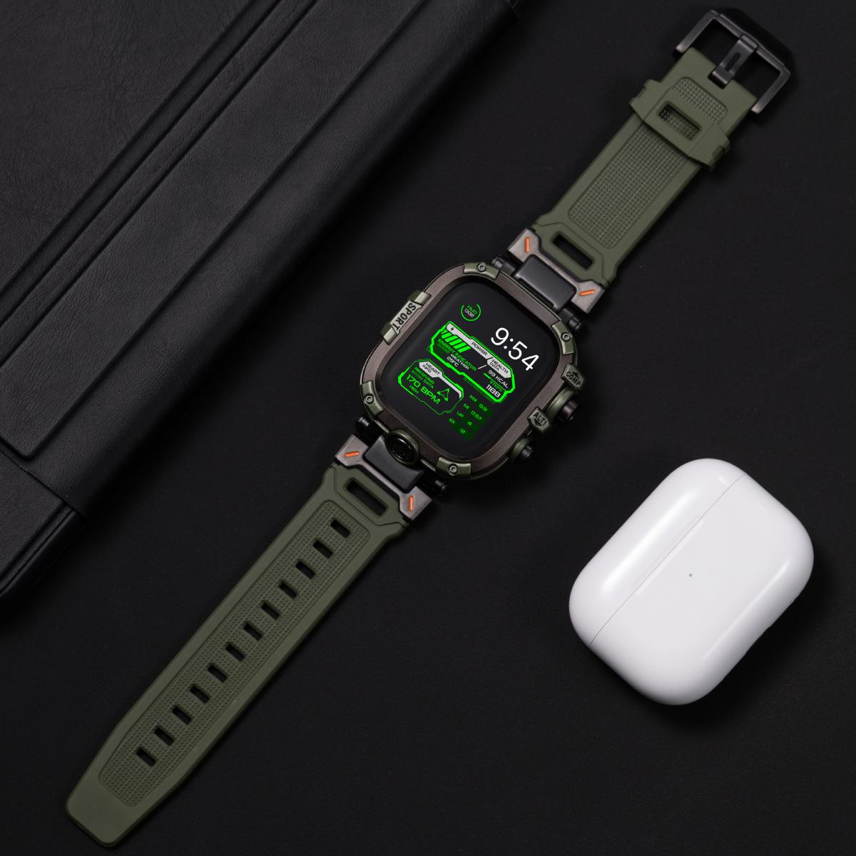

Чохол для ПК+Ремінець для Iwatch Ultra 49 мм 44 45 46 мм Чохол+Плівковий ремінець для Apple Watch Series 11 10 9 8 7 6 5 4 SE Браслет для смарт-годинника 45mm for 9 8 7
