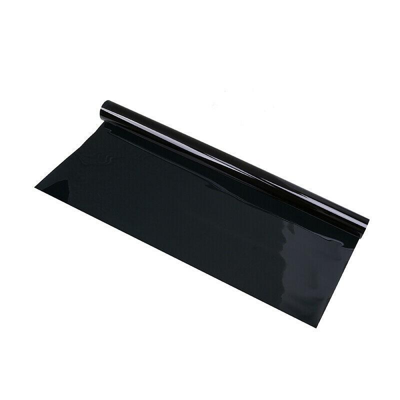 UV Blocker Window Tint Uncut Wrap 1% VLT 20 In X 10 Feet 50X300cm Black Office PET FILM Limo Dark High Quality